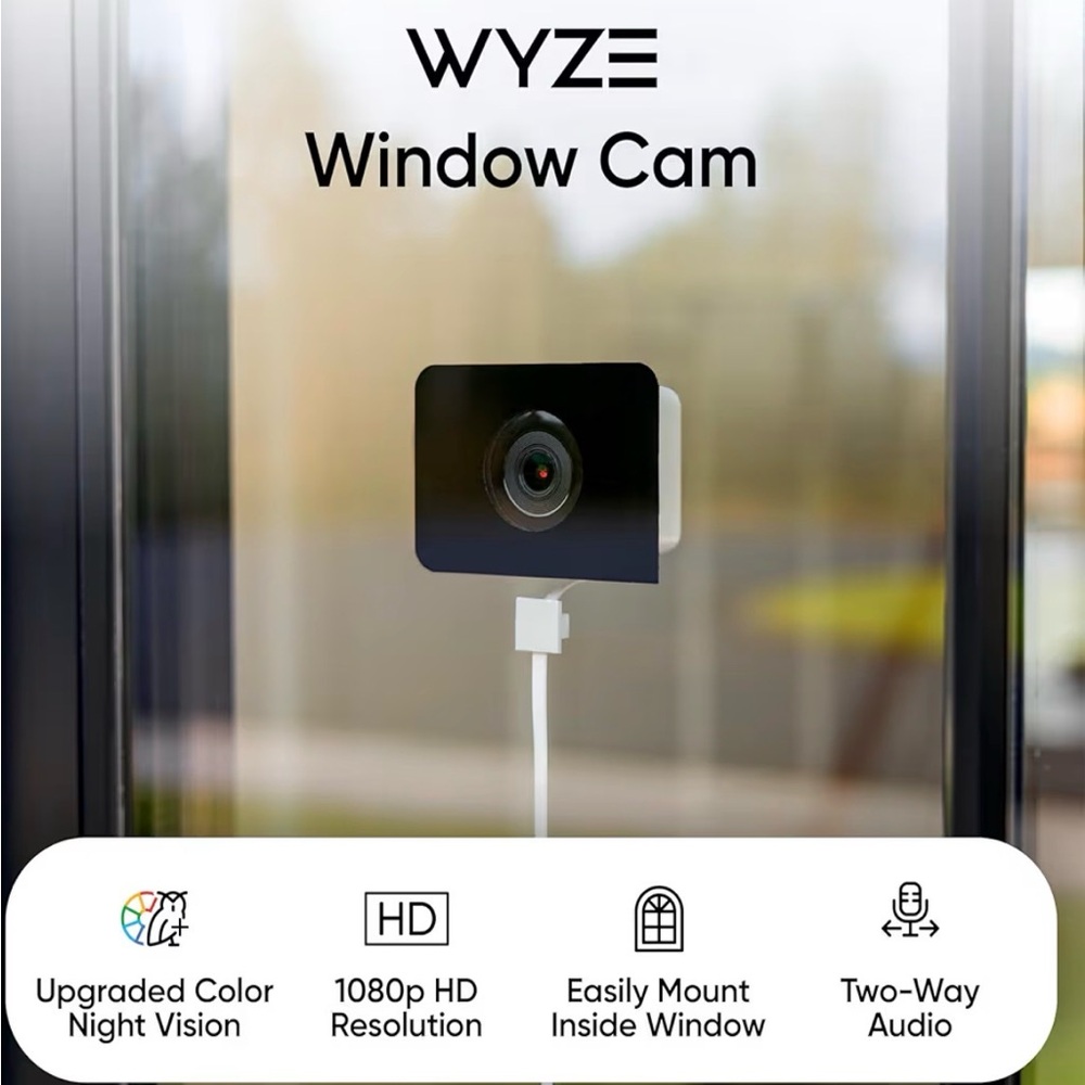 Wyze Window Cam with Color Night Vision and Reduced Glare